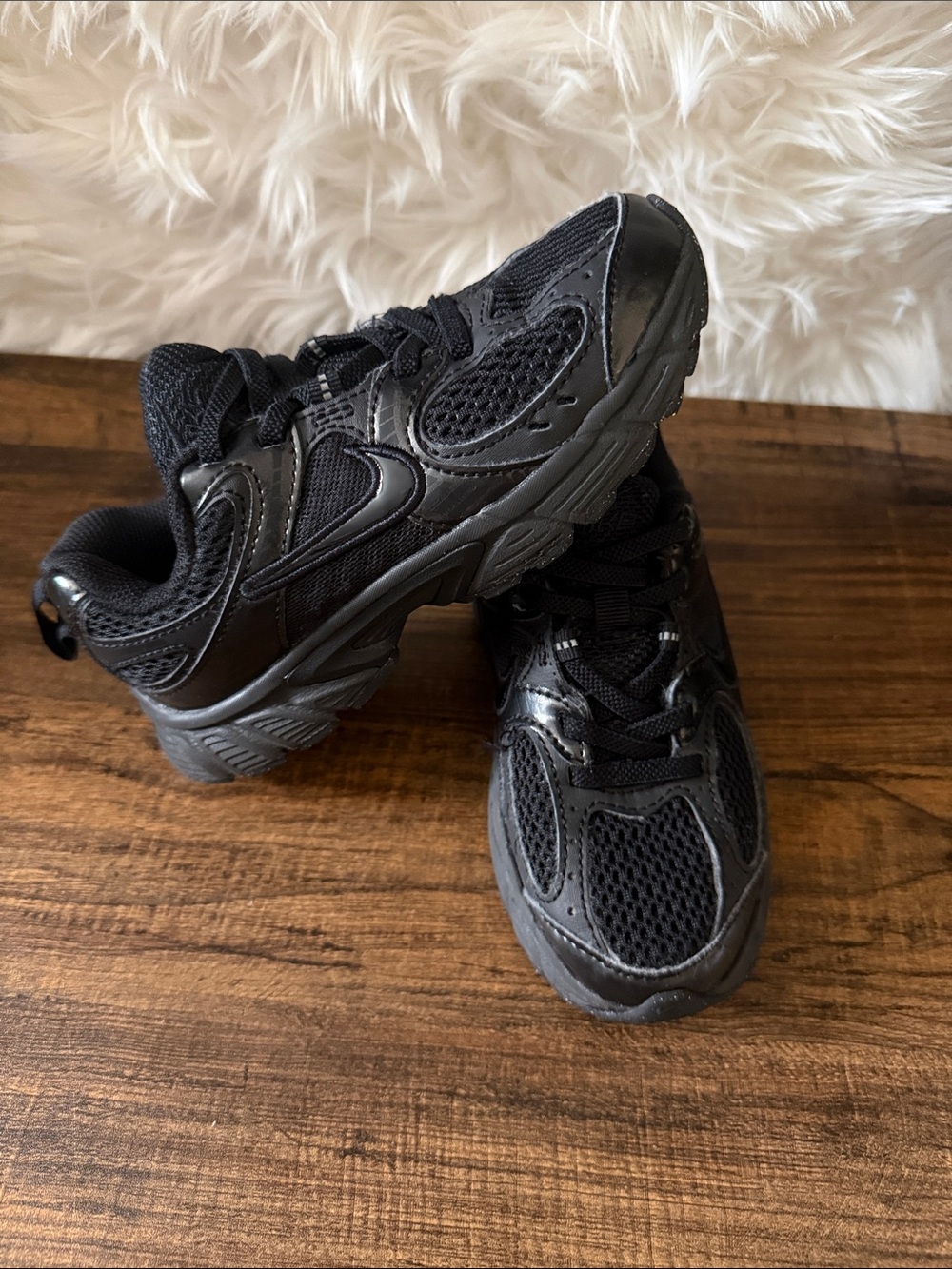 Nike Black Kids' Lace-Up Sneakers